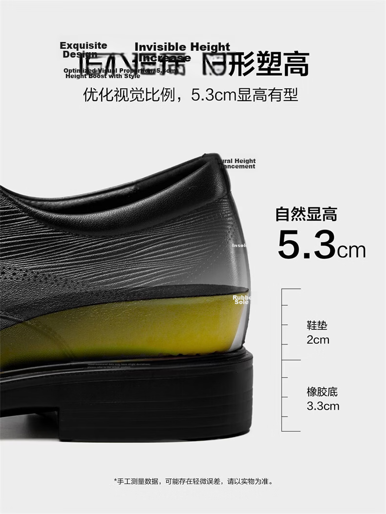 Eierkang Men's Business Formal Shoes Comfortable Commuter Single Shoes Groom Wedding Shoes 63129W Black Size 45 69