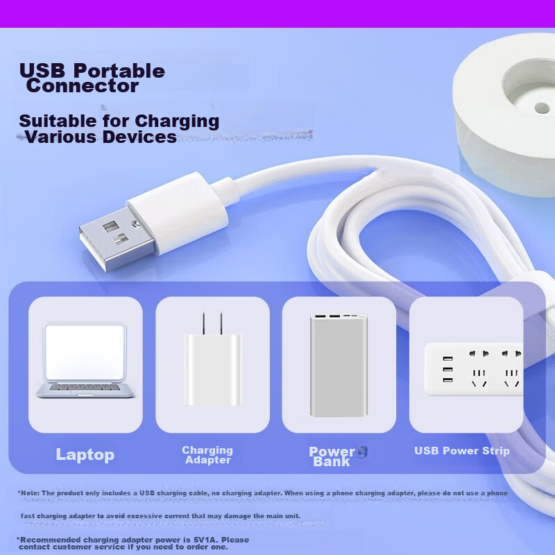 AIDAMO Charging Base Adapter for Xiaomi Electric Toothbrush T301/T302, MiJia MES605/MES608 Charger Charging Cable Stand Docking Station Accessory 5