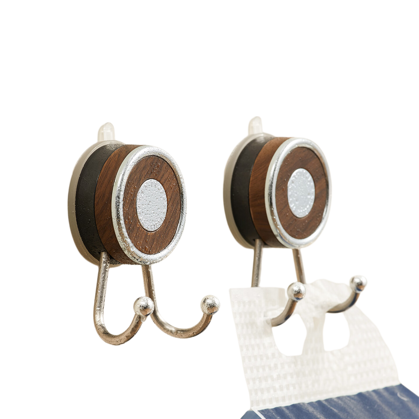 Bydoll Bathroom Vacuum Suction Hook Stainless Steel No-Drill Strong Load-Bearing Wall-Mounted Tissue Holder Adhesive Hook Bathroom Gadget