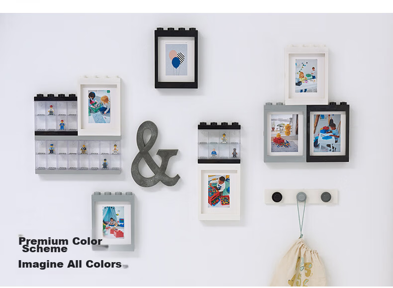LEGO® 3-Stud Wall Mount Rack Clothing Hook Bedroom Fashion Home Accessories 6