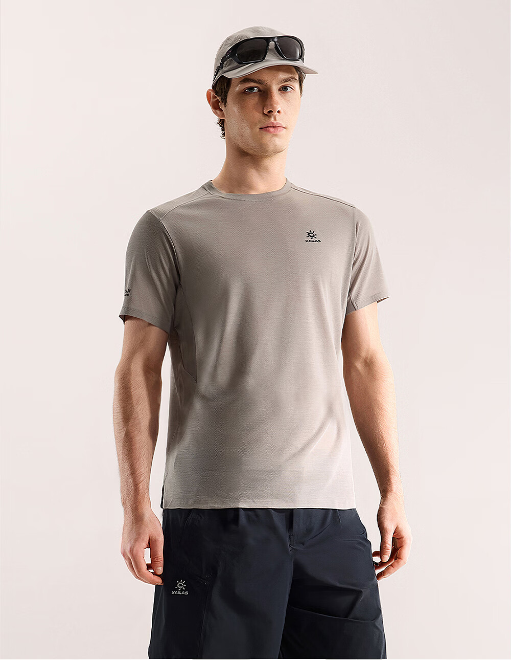 KAILAS Merino Wool Crew Neck Short Sleeve T-Shirt Men Moisture-Wicking Quick-Dry Summer Sports Outdoor Hiking 1