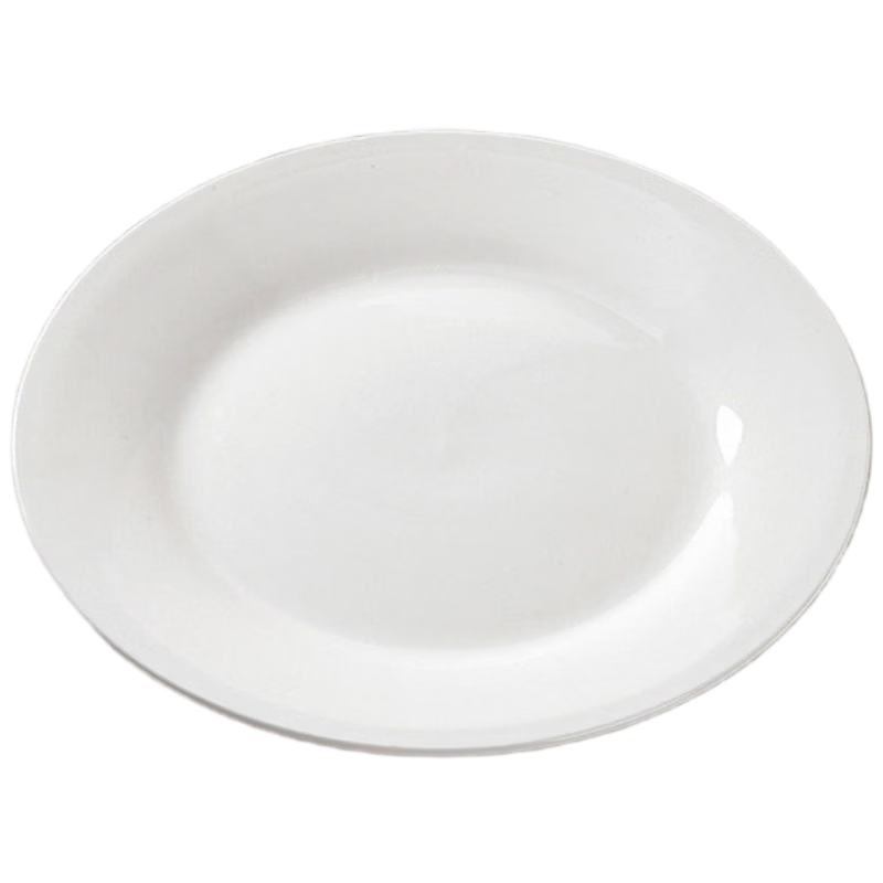 Danshi Zhiyuan Buffet Plate European White Ceramic Plate Western Food Plate Steak Plate 10 Inch Flat Plate Jingcang