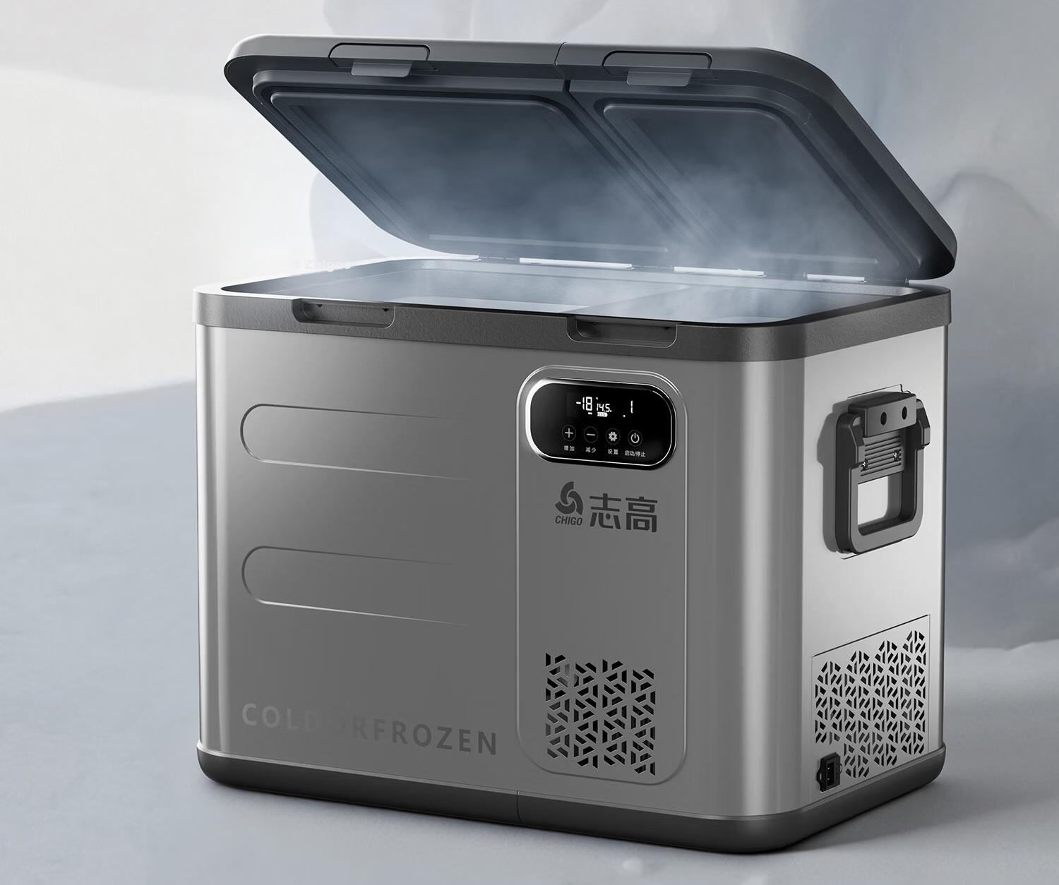 CHIGO Car Refrigerator Freezer and Cooler Dual Use for Vehicle and Home 12V 24V 220V Large Capacity Truck Dedicated Compressor Cooling Cabinet 8