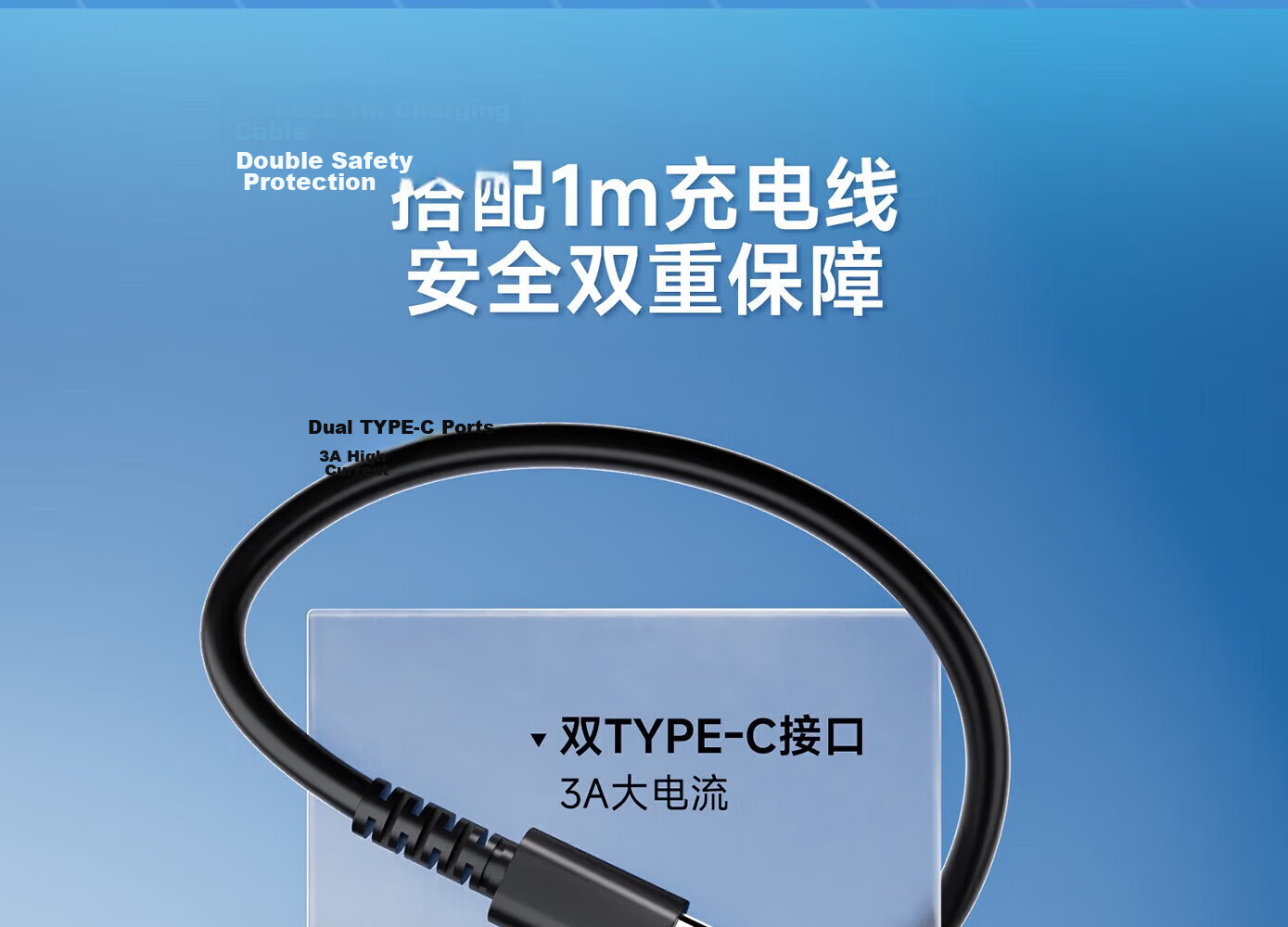 Liangzhi Switch 2 Charger Dock Power Adapter Type-C 65W PD Fast Charging NS2 Accessory Blue Black L1193 20