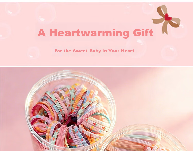 Princess Code Kids Hair Ties Girls Elastic Hair Bands High Elasticity No Hair Damage Hair Accessories for Students Baby Braided Hair Rope 1