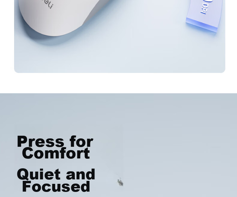 Deli Wireless Bluetooth Dual-Mode Mouse JD Self-Operated Silent Ergonomic Portable Office Mouse Laptop Desktop Universal 4000DPI White LN20-B 10