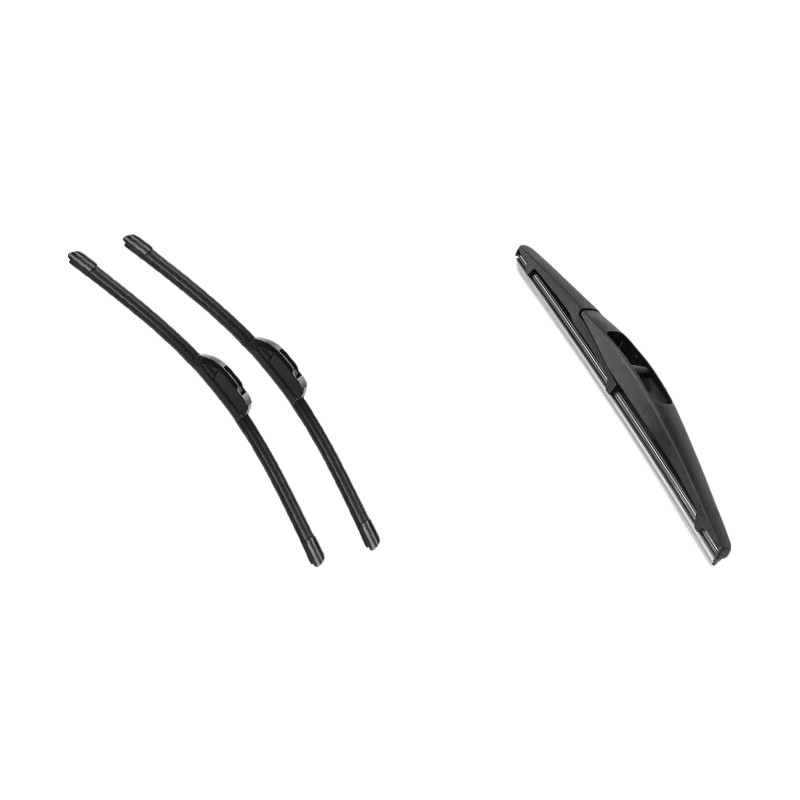 Aolin Front Windshield Rear Window Wiper for Mercedes-Benz GLA, Gla200/260 [2015-2019 Models with Insert], Set with A-Grade Rubber Strip