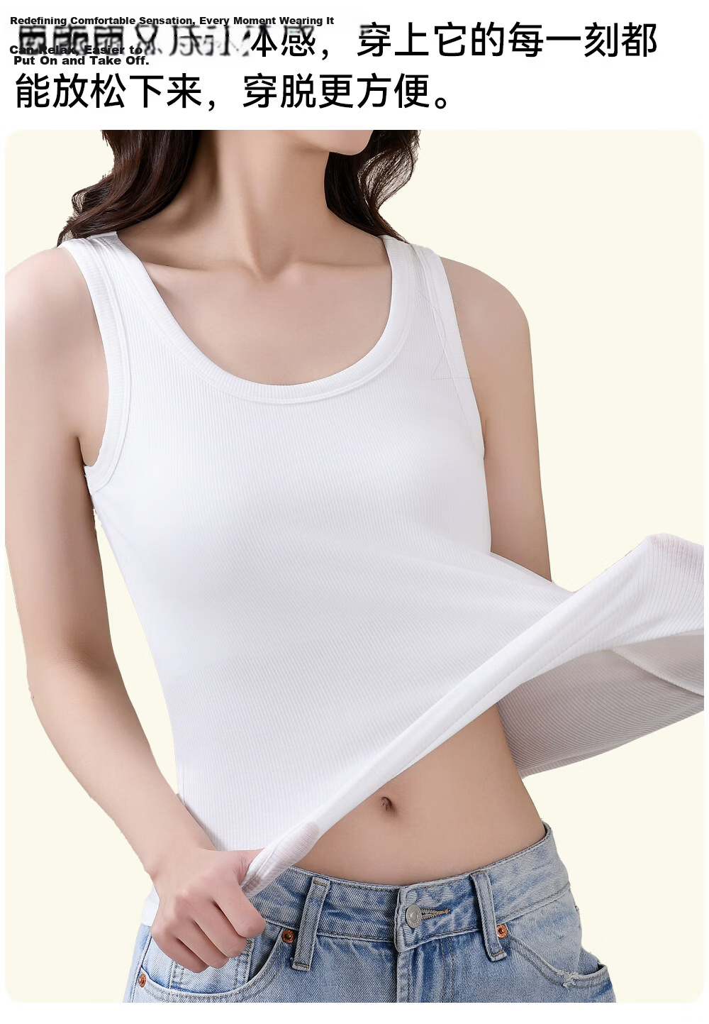 GUJIN Women's Padded Camisole Sports Bra Integrated Long Summer Outerwear Tank Top 11