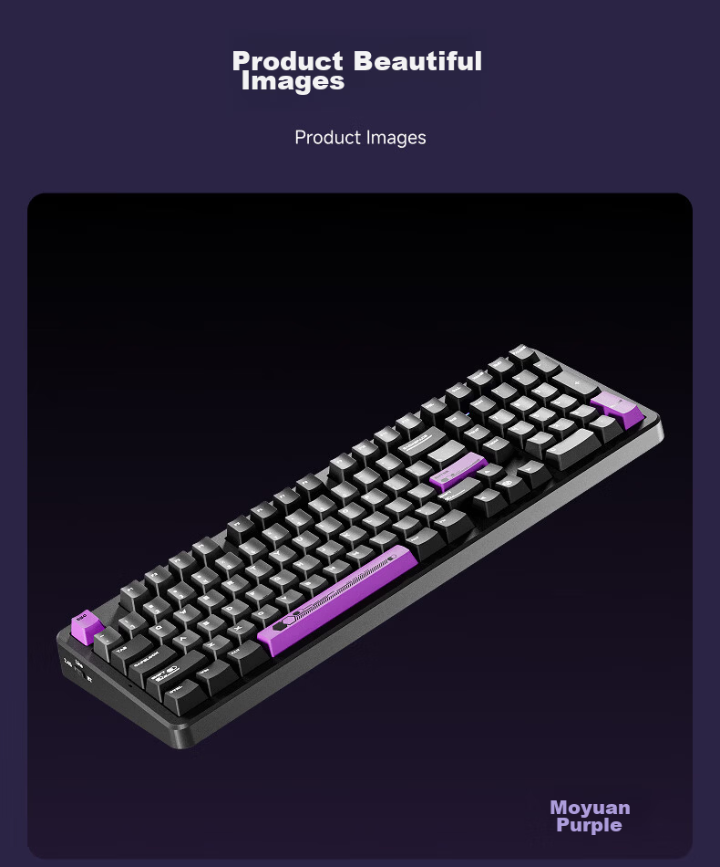 EWEADN X98 Custom Mechanical Keyboard, Dual 8K Wired/wireless/Bluetooth Triple-Mode, Gaming Gasket Structure, Full-Key Hot-Swappable, for Gaming, Office, Computer, Laptop, Universal Peripheral 17