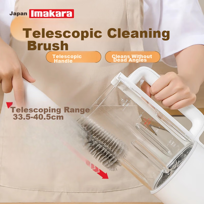 Imakara Blender Cleaning Brush Telescopic Long Handle Soy Milk Machine Brush Cup Brush Cleaning Tool