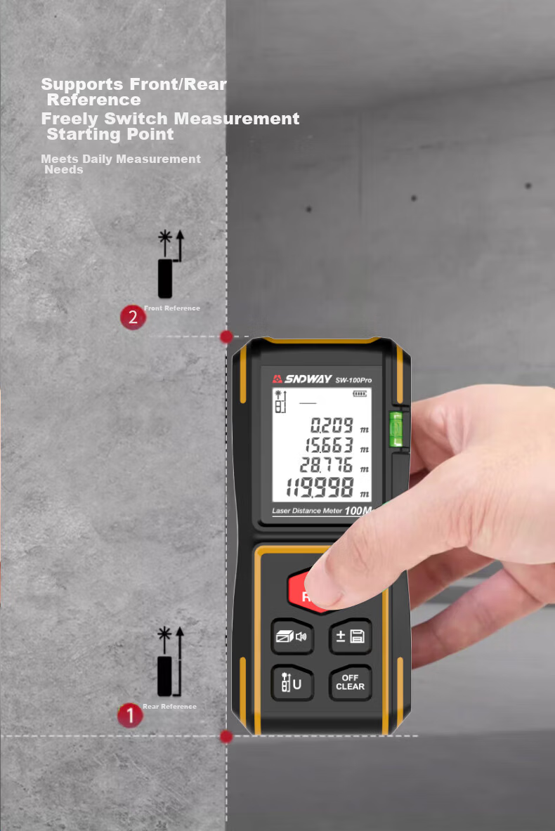 SNDWAY Infrared Laser Distance Meter High-Precision Handheld Electronic Measuring Device 4