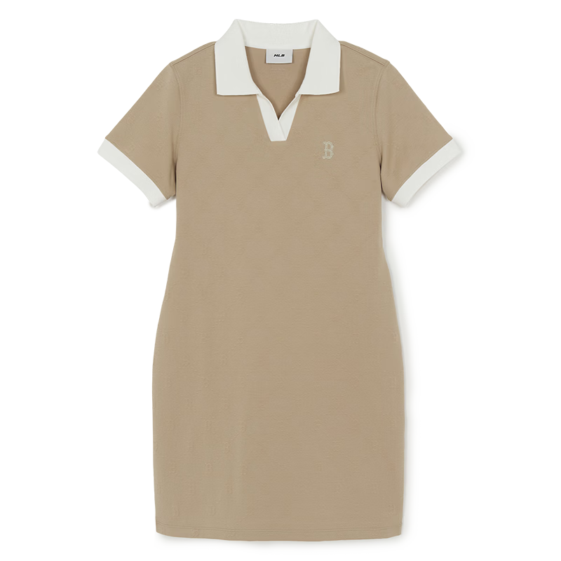 MLB Women's Trendy Slim Fit Dark Pattern Monogram Sun Protection Dress 26 Spring New 3FOPM0263-43BGS-M
