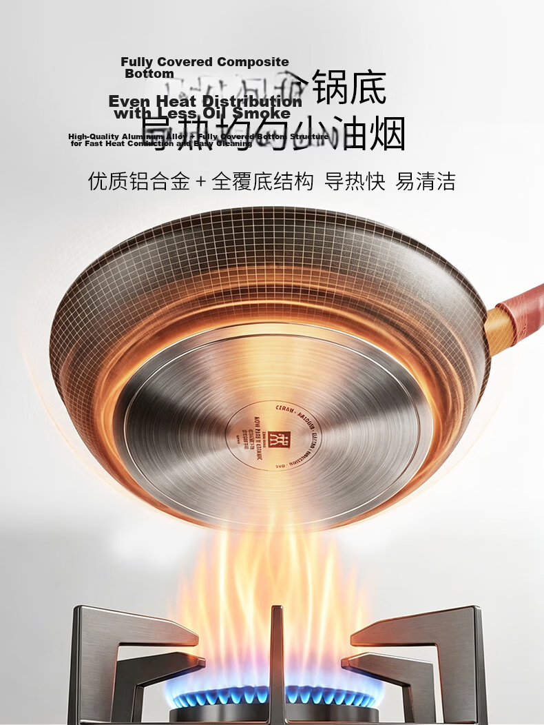 ZWILLING Now Plus II Ceramic Non-Stick Titanium Saucepan 18cm Red Clay Soup Pot Baby Food Cooking Pot 12