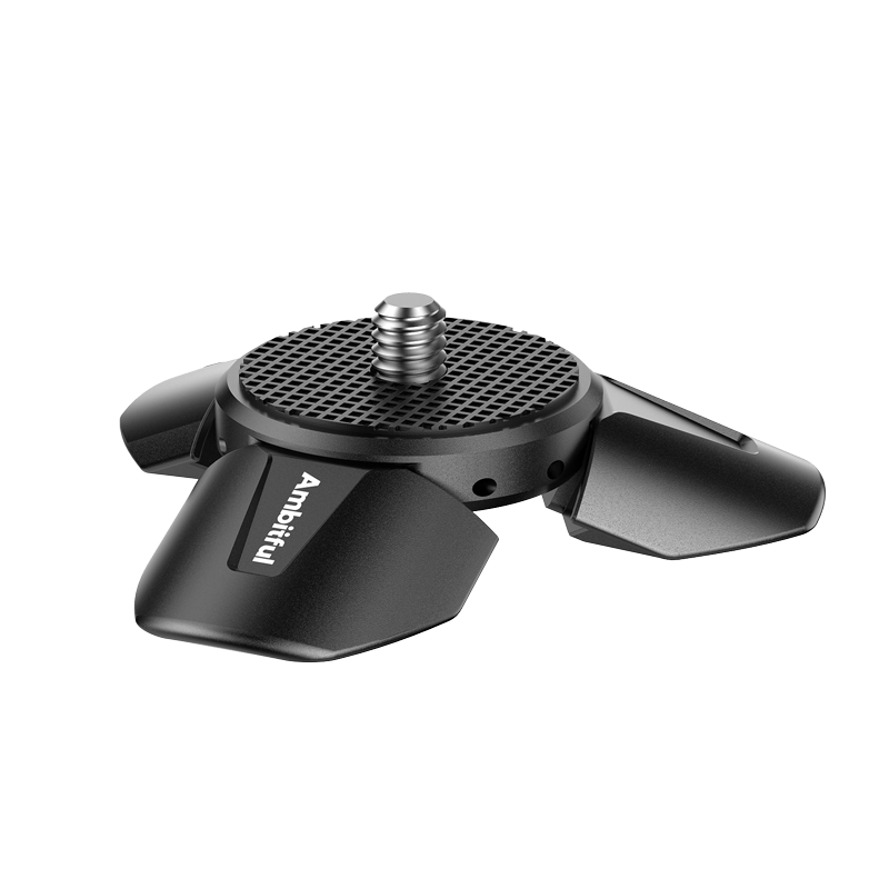 AMBITFUL ZhiJie UT01 Magnetic Mini Tripod for Action Cameras DJI POCKET3/4 LED Fill Light Flashlight Base Short Legs