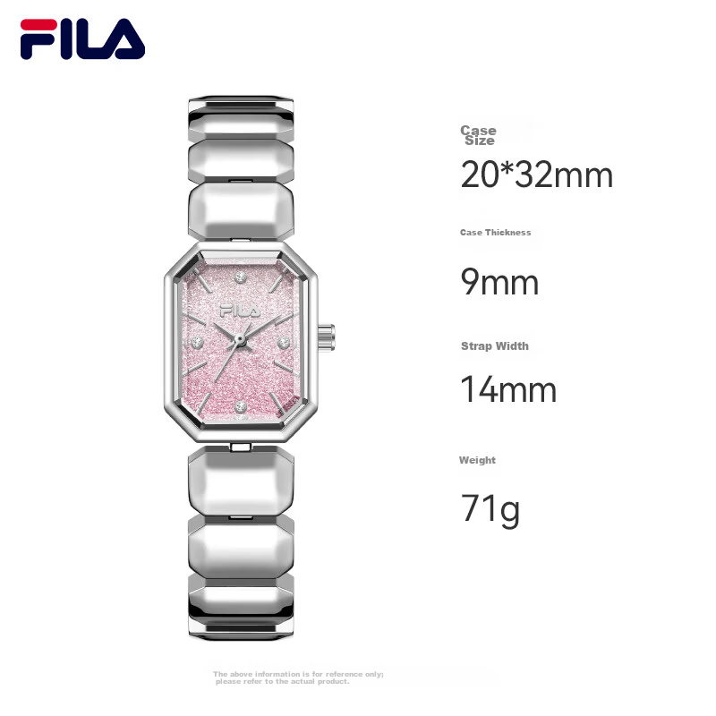 FILA Women's Starry Sky Small Square Watch Birthday Gift for Girlfriend Student Watch 6831-101
