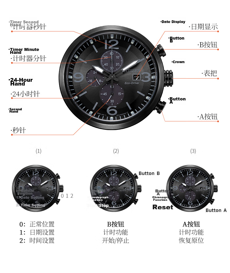 CITIZEN Men's Japanese Korean Solar-Powered Watch with Date Display, Leather Strap, Student Gift for Father's Day CA0617-11E 5