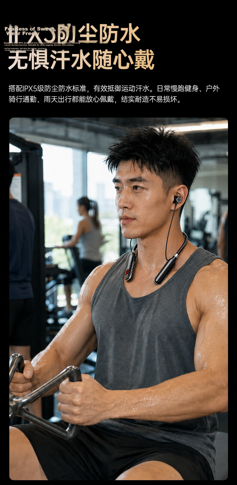 MICROKIA 2026 Latest Neckband Semi-In-Ear Bluetooth Earphones Wireless Magnetic High-Quality Sound Top 10 Long Battery Life Sports Running Cycling Headset 19