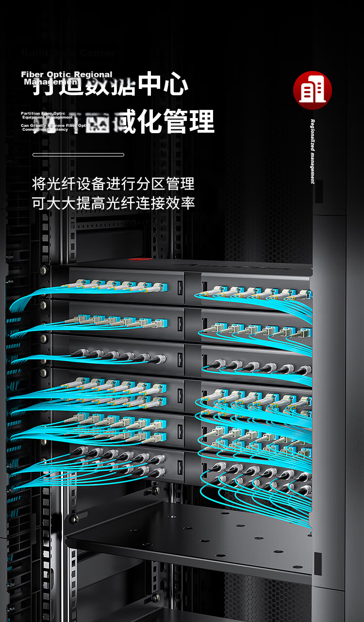 AMPCOM Fiber Optic Terminal Box 24-Core Fully Loaded SC Ribbon Pigtail Flange Adapter Single-Mode Fiber Splicing Tray Joint Box 24-Port Screwless Installation Patch Panel AMSCS24V 16