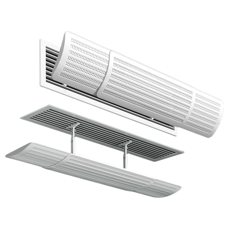Xiao Huanghou Central Air Conditioner Wind Deflector Air Outlet Shield Anti-Direct Blow Panel Household Widened Top Side Mount Universal Model B 90-120CM