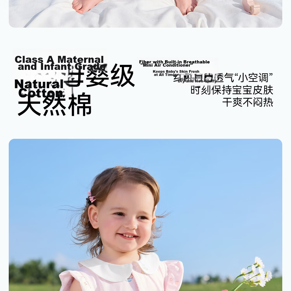 Betis Baby Girls' Modal Short Sleeve Summer Romper Cute Infant Toddler Jumpsuit 20