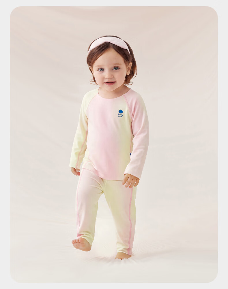 Babycare Camellia Children's Homewear Spring Summer Modal Lightweight Pajama Set Shell White 130 25