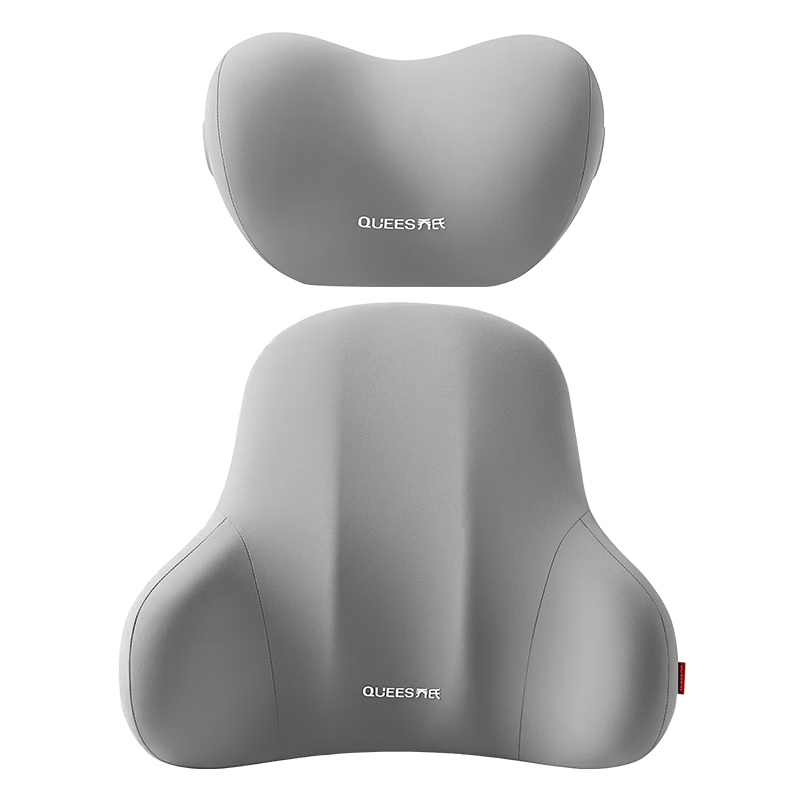 Qiaoshi Car Headrest and Lumbar Support Set Car Backrest Pillow Car Neck Pillow Driving Waist Cushion Lumbar and Neck Support Pillow