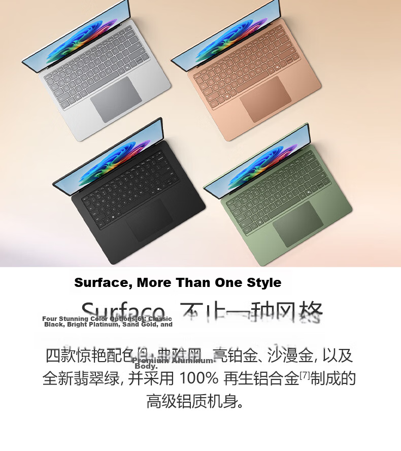 Microsoft Surface Laptop 13.8-inch (8th Gen) Snapdragon X2 Plus 16GB 512GB Sand Gold 4