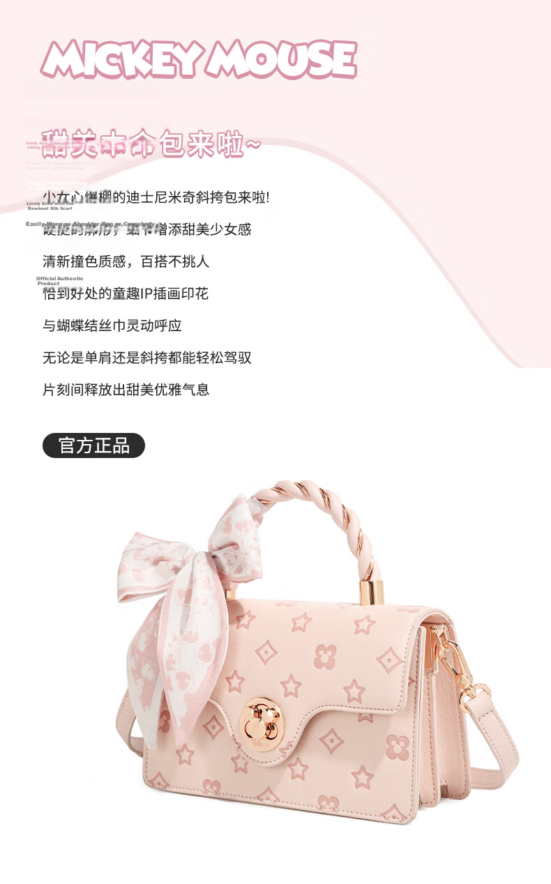 Disney Women's Bag 2026 New Luxury Niche Crossbody Bag Elegant Birthday Gift for Girlfriend Wife 2