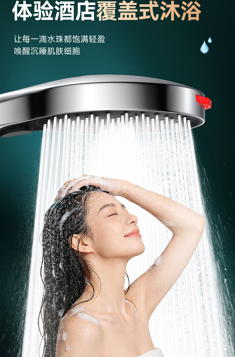 HOMK Seiko Shower Head Set with Hose, High-Pressure Shower Head for Bathroom Bathing, New Model 29