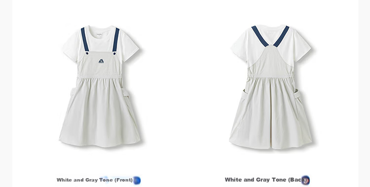 Balabala Girls Dress Children's Summer Quick-Dry Workwear Dress 2025 Large Kids [Mall Same Style] 202225111051 11