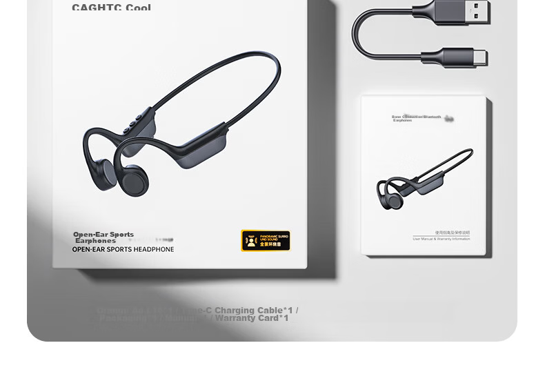 Chengao Bone Conduction Bluetooth Earphones 2026 New IP56 Waterproof Open Design Leakproof Comfortable Wireless Sports Running Cycling Ear-Hook Long Battery Life L10 Black 20