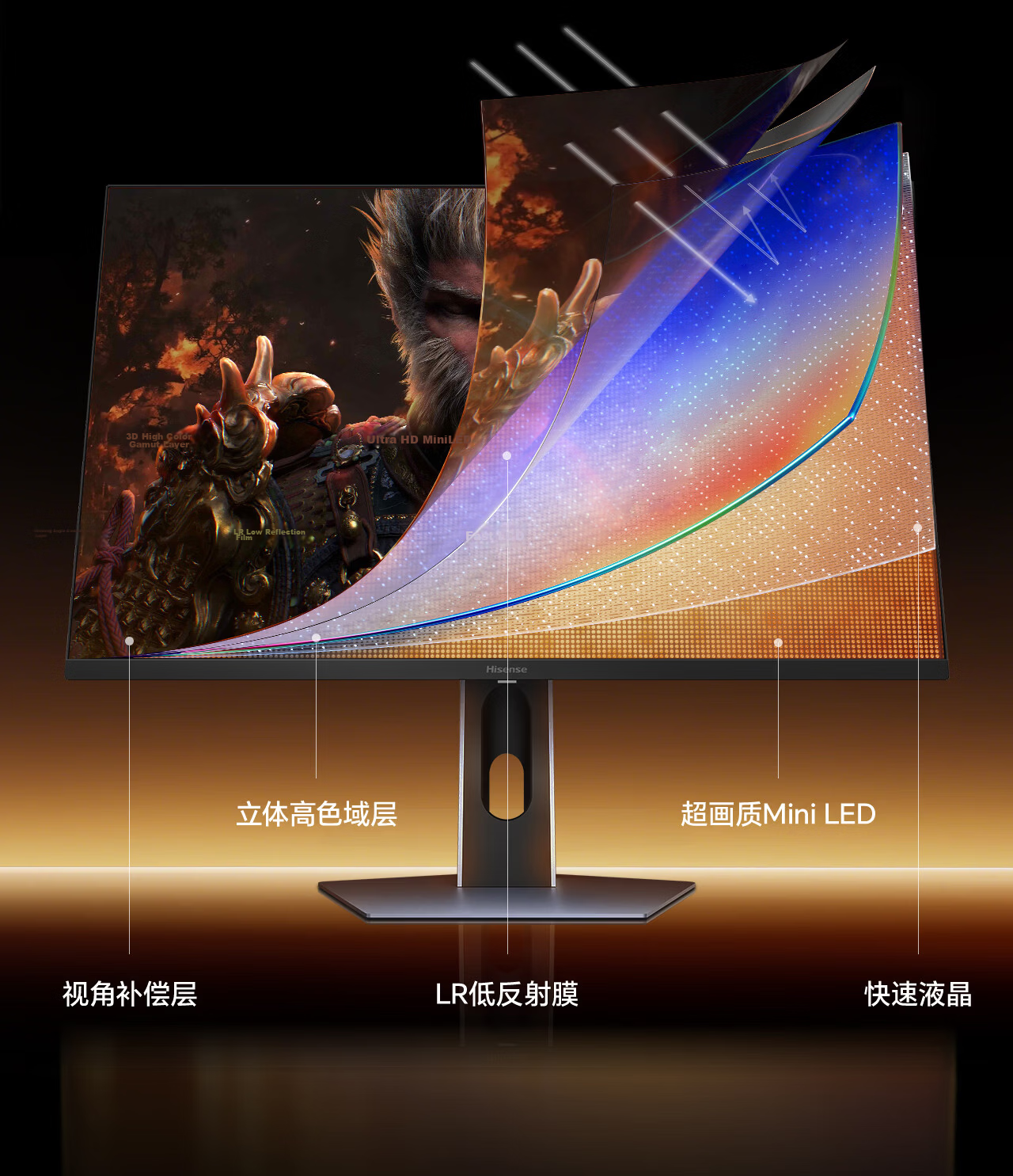 Hisense G7 Ultra 27-inch 3A Original Black Obsidian Screen 2304-Zone MiniLED DP2.1 4K 180Hz Dual Mode 360Hz Glacier White Gaming Monitor 12