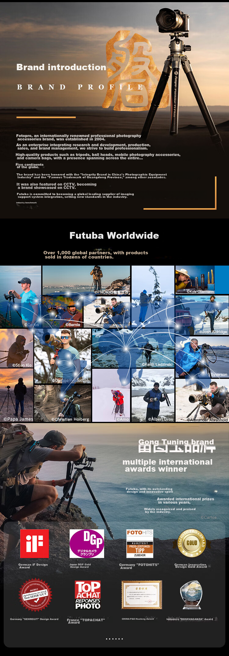 Fotopro SJ-81 Dual Cold Shoe Expansion 1/4" Mount Horizontal Vertical Tilt Shooting Phone Clamp 2