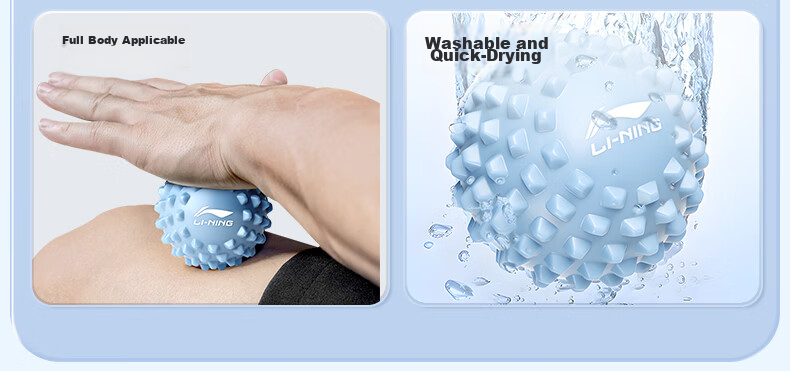 Li-Ning Plantar Fascia Massage Ball Muscle Relaxation Meridian Ball Foot Back Fitness Yoga Shoulder Neck Massage Ball 7