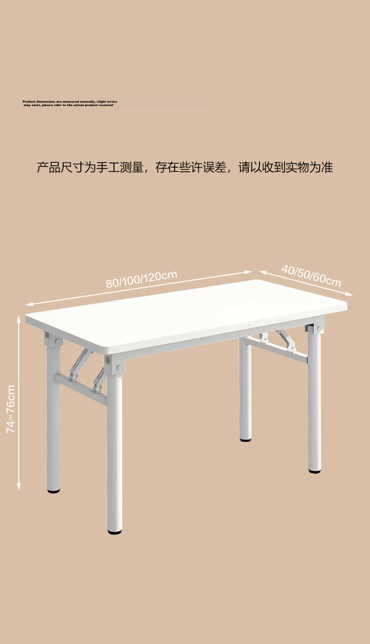Warner New Foldable Computer Desk Desktop Student Long Table Bedroom Simple Writing Study Desk BGZ660 14