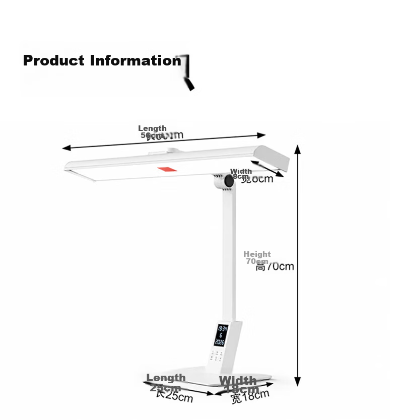 Boraol Eye Protection Desk Lamp Student Study Lamp Children's Reading Lamp Desk Office Writing Rechargeable Desk Lamp 31