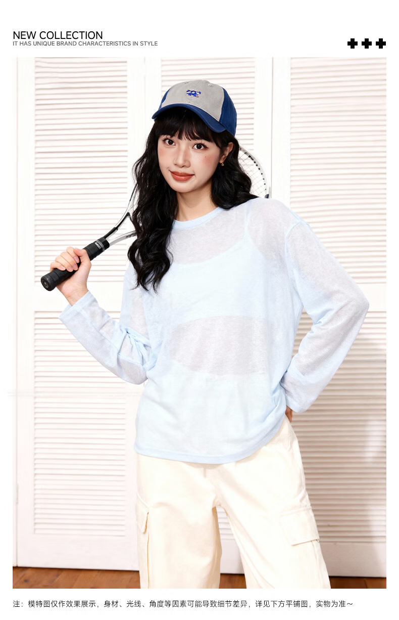 TonLion Women's Long Sleeve Sheer Tencel Loose Fit Slim Casual Summer T-Shirt Top 2