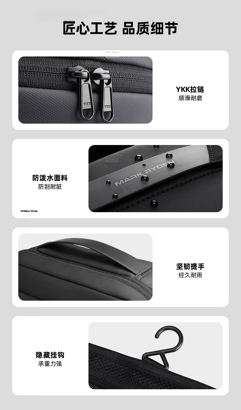 Marco Leiden Travel Bag Wet and Dry Separation Toiletry Bag Business Travel Gym Storage Organizer Foldable Waterproof Makeup Bag 11