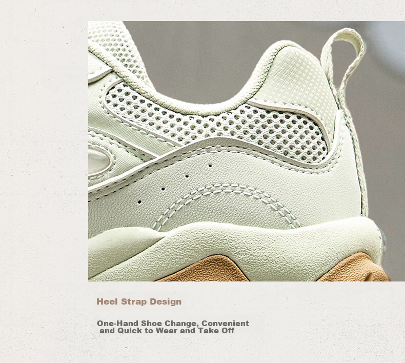 361° Women's Summer Thin-Soled Casual Shoes Breathable Mesh Sports Shoes Retro Dad Sneakers 682636763-3 14