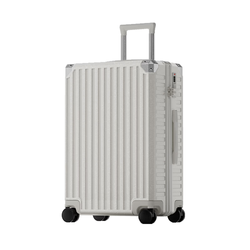 HLA Luggage, 20-Inch Carry-On, Lightweight for Men And Women, Short-Trip Travel Suitcase, Large Capacity, Ivory White, 20 Inches