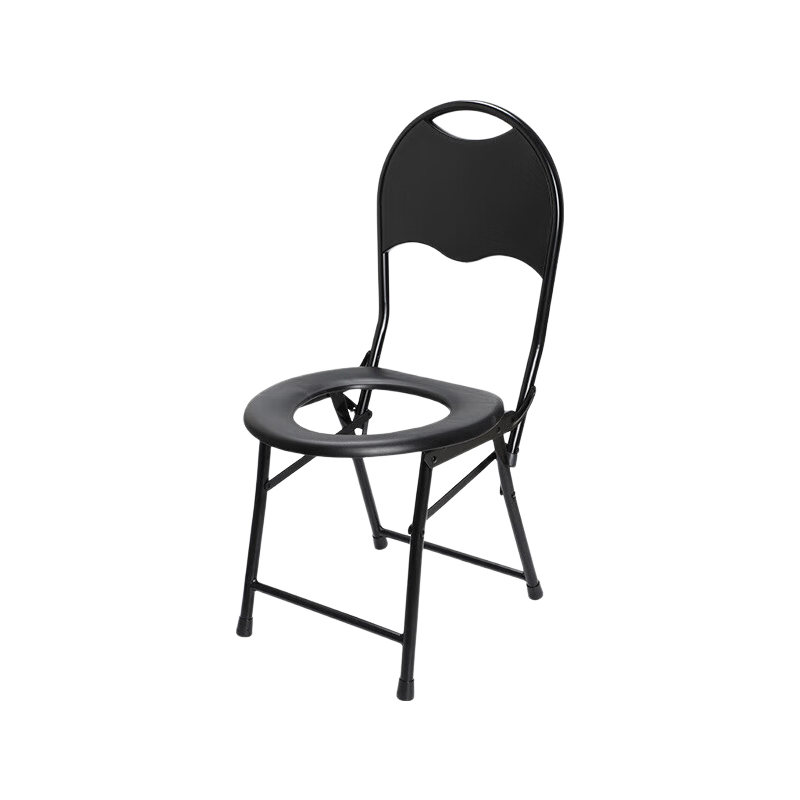 Yagao Foldable Toilet Chair, Movable Backrest Chair for Patients And Elderly, Stool for Defecation, Bathroom Seat, Simple Commode