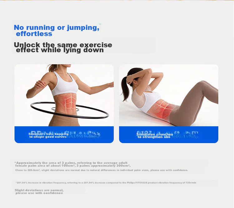 PHILIPS Fascia Ring Fat Burning Machine Abdominal Fat Burner Slimming Sweat Waist Belt Shaking Belly Device Lazy 3201D 9