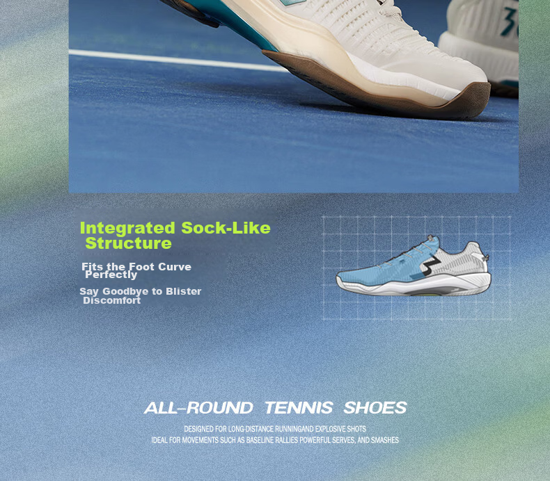 361° Stable Grip Tennis Shoes Men Summer Breathable Badminton Shoes Women Sports Non-Slip Wear-Resistant Couple 672634401-12 19