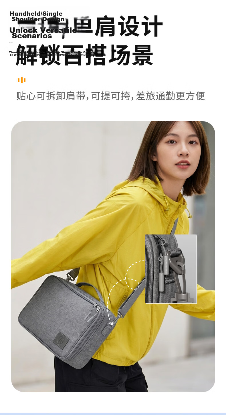 HP Storage Bag Camera Carrying Case Portable Earphone Power Bank Accessory Bag DSLR Sports Camera Shockproof Bag 6