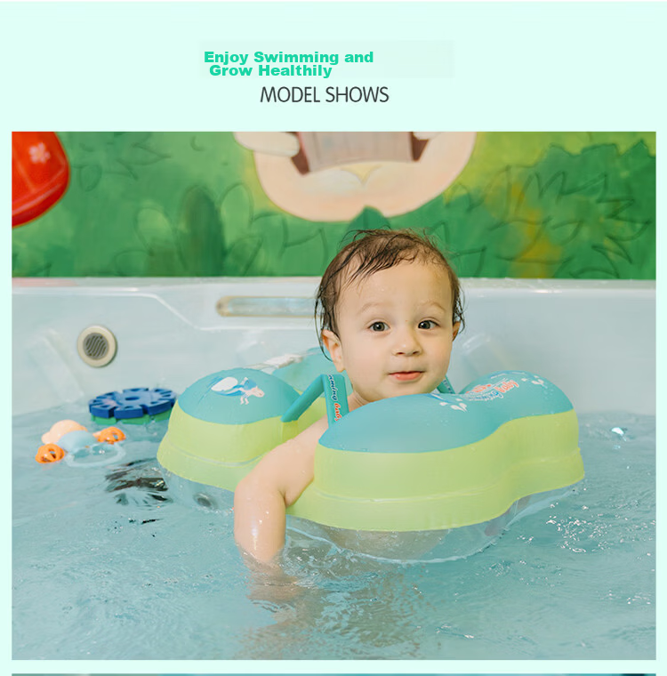 SwimmingBaby Baby Swimming Ring Children's Underarm Float Anti-Tip Double Airbag Anti-Choking Inflatable Life Buoy 7