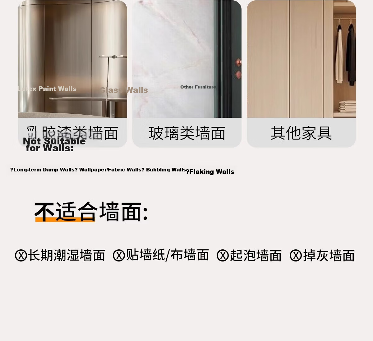 Qianxihuafu Full-Length Mirror, Wall-Mounted Dressing Mirror, Self-Adhesive for Home And Bedroom Use, Makeup Mirror, Hanging Adhesive Fitting Mirror, 50*150 Cm 24