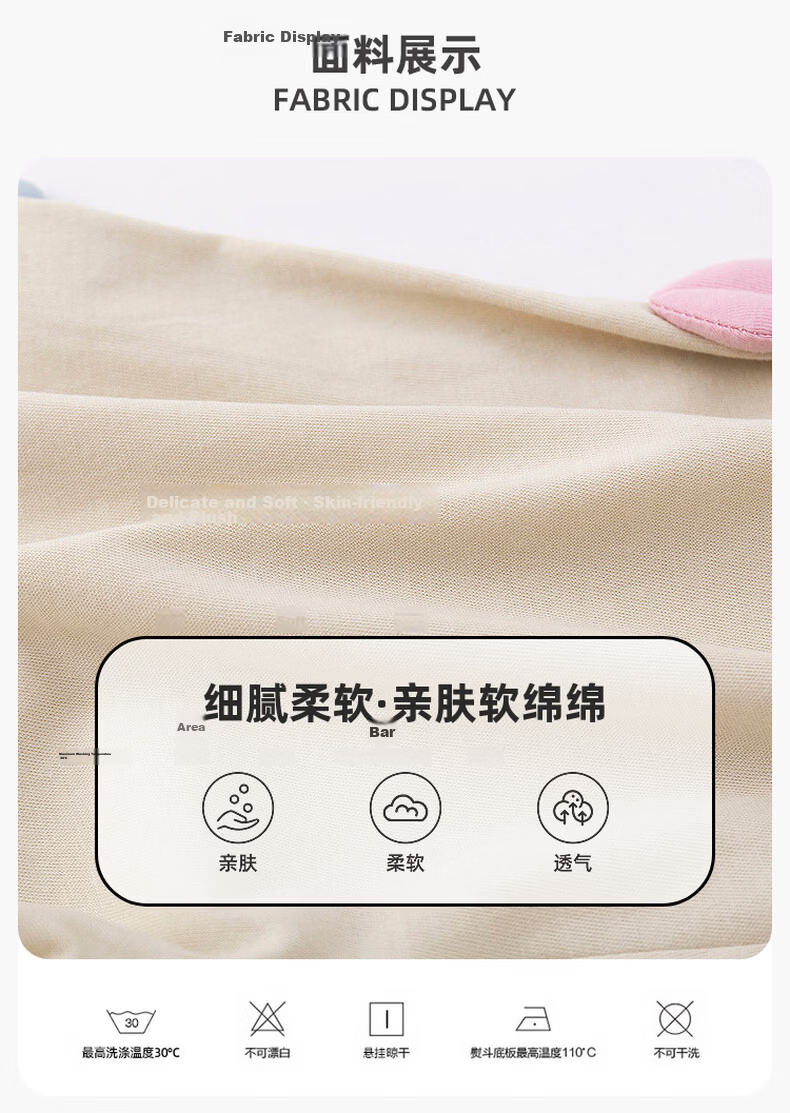 Dudu Kids 100% Cotton Girls' Mosquito-Repellent Pants Summer Lightweight Children's Casual Pants Light Gray Size 100 2