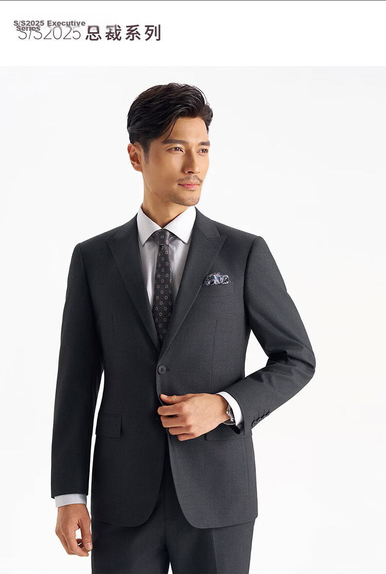 Shirt Lao Luo [President T2] Notched Lapel Zero-Dye Colorfast Easy-Care Business Suit Jacket 247B0S508N 1