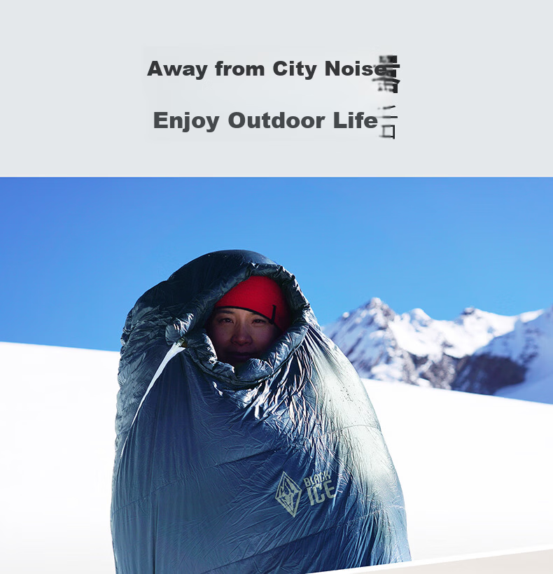 BLACKICE G Series Mummy Goose Down Sleeping Bag Camping Warm Adult Sleeping Bag G700 (New Standard) Red/M 18