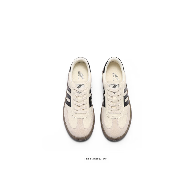 Belle Retro Colorblock Derby Shoes Women Summer New Comfortable Sports Casual Shoes B2614AM5 White/Black Mesh 39 16